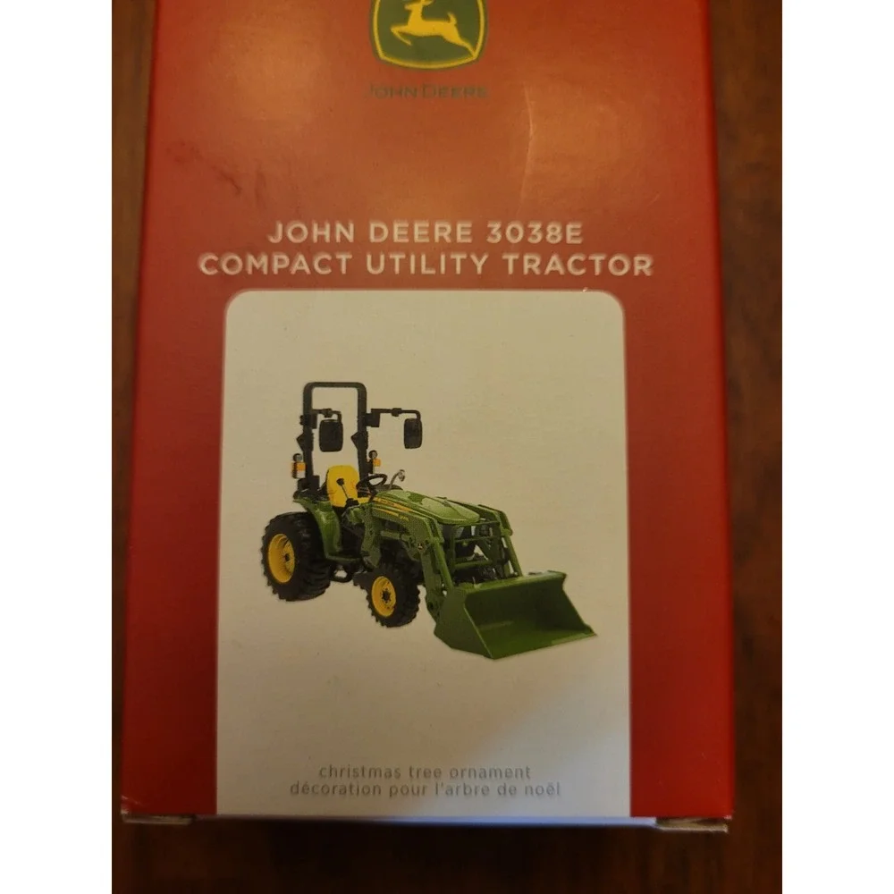 Hallmark John Deere 3038E Compact Utility Tractor Christmas Tree Ornament 2021